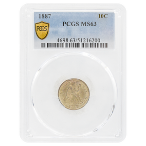 1887 Liberty Seated Dime MS63 PCGS