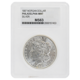 1887 Morgan Dollar MS63 PCC
