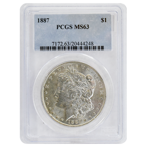 1887 Morgan Dollar MS63 PCGS
