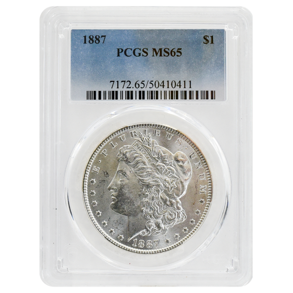1887 Morgan Dollar MS65 PCGS