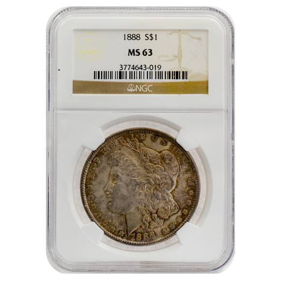 1888 Morgan Dollar MS63 NGC