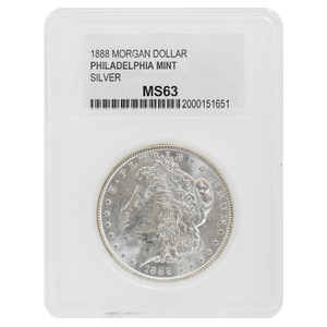 1888 Morgan Dollar MS63 PCC