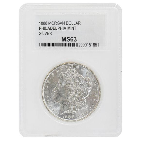1888 Morgan Dollar MS63 PCC