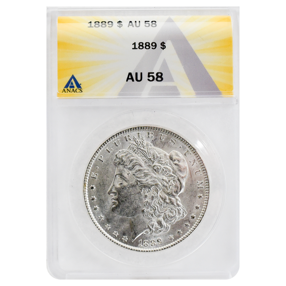 1889 Morgan Dollar AU58 ANACS