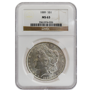 1889 Morgan Dollar MS63 NGC