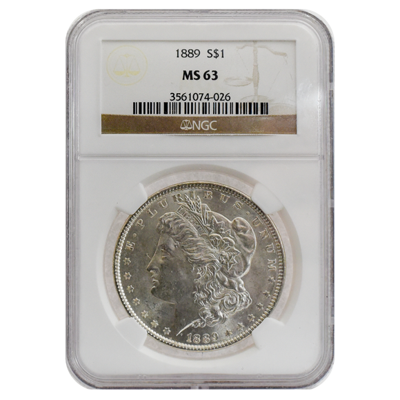 1889 Morgan Dollar MS63 NGC