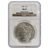 1889 Morgan Dollar MS63 NGC