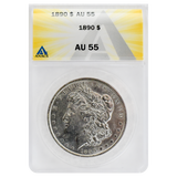 1890 Morgan Dollar AU55 ANACS