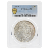 1891-CC Morgan Dollar AU58 PCGS