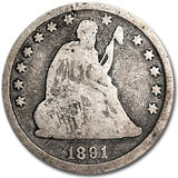 1891 Seated Liberty Quarter - Good