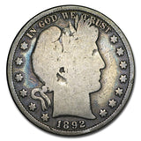 1892 Barber Half Dollar (AG-G Condition)