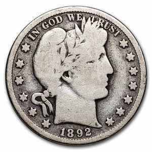 1892-S Barber Half Dollar (G)