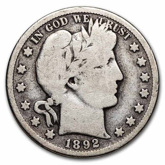 1892-S Barber Half Dollar (G)
