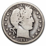 1892-S Barber Half Dollar (G)