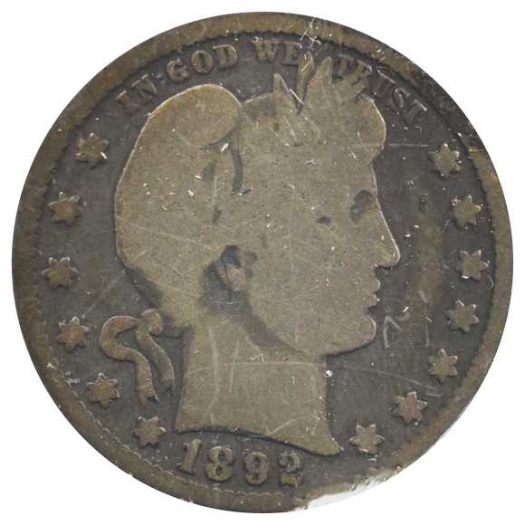 1892 Barber Quarter (G)
