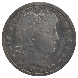 1893-O Barber Quarter (G) "Corroded"