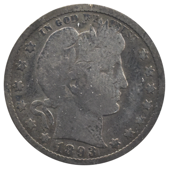 1893-O Barber Quarter (G) 