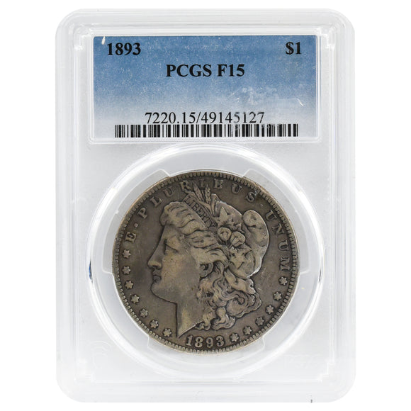 1893 F15 Morgan Dollar PCGS