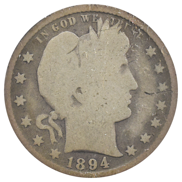 1894-S Barber Quarter (G)