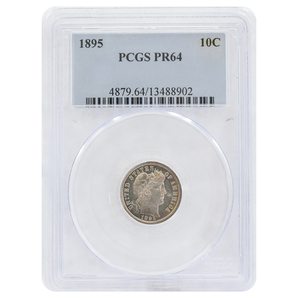 1895 Barber Dime PF64 PCGS