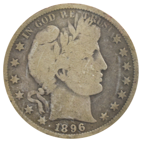 1896-S Barber Half Dollar (VG)
