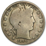 1896 Barber Half Dollar (AG–G Condition)