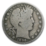 1896-O Barber Half Dollar (AG–G Condition)