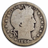 1896-O Barber Quarter - AG