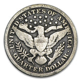 1896-O Barber Quarter - VG Scratches
