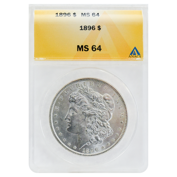 1896 Morgan Dollar MS64 ANACS
