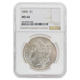 1896 Morgan Dollar MS66 NGC