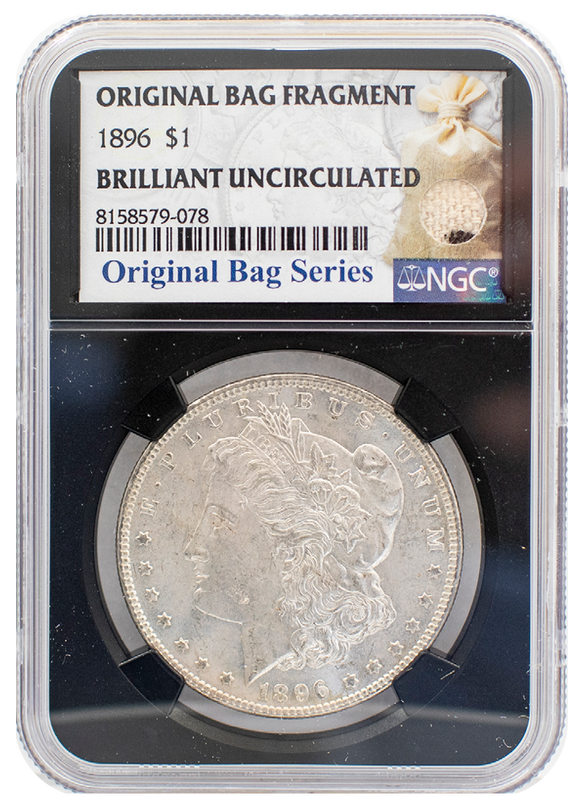 1896 Morgan Dollar BU | Original Bag Fragment NGC