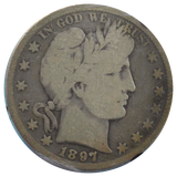 1897-S Barber Half Dollar (G)