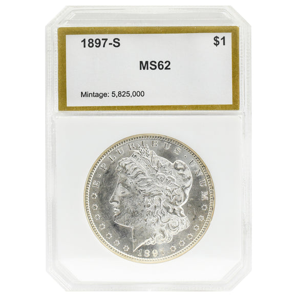 1897-S MS62 Morgan Dollar PCI