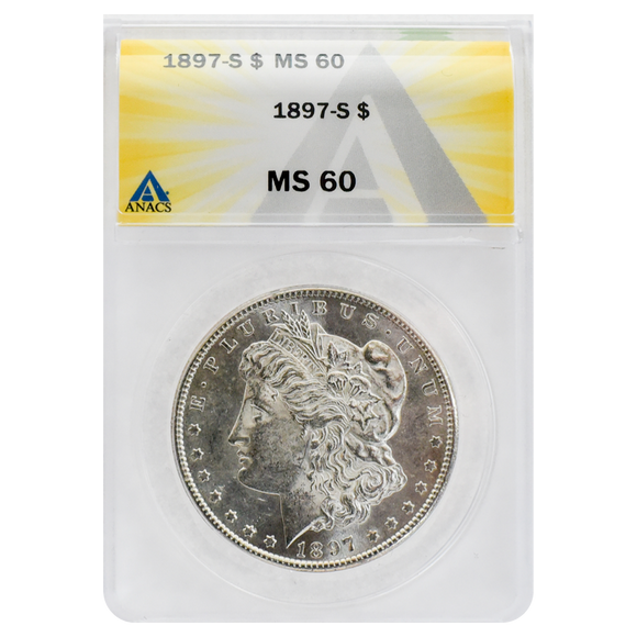 1897-S Morgan Dollar MS60 ANACS