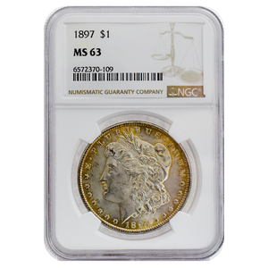 1897 Morgan Dollar MS63 NGC