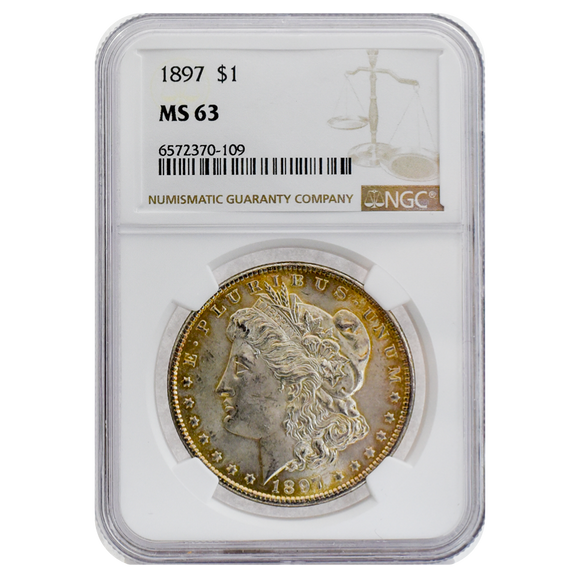 1897 Morgan Dollar MS63 NGC