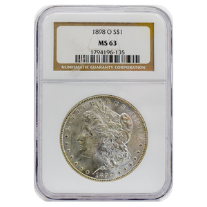1898-O Morgan Dollar MS63 NGC