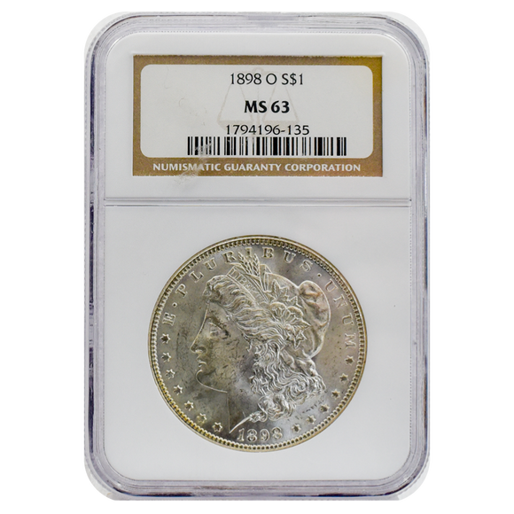 1898-O Morgan Dollar MS63 NGC