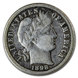 1898-O Barber Dime (VG-Fine)