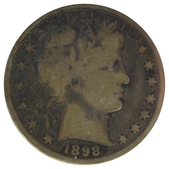 1898 Barber Half Dollar G/VG