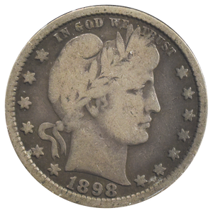 1898 Barber Quarter (VG)