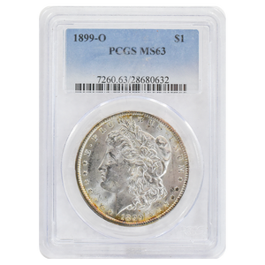 1899-O Morgan Dollar MS63 PCGS