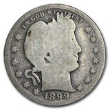 1899-S Barber Quarter 25c - AG