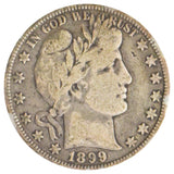 1899 Barber Half Dollar VG10