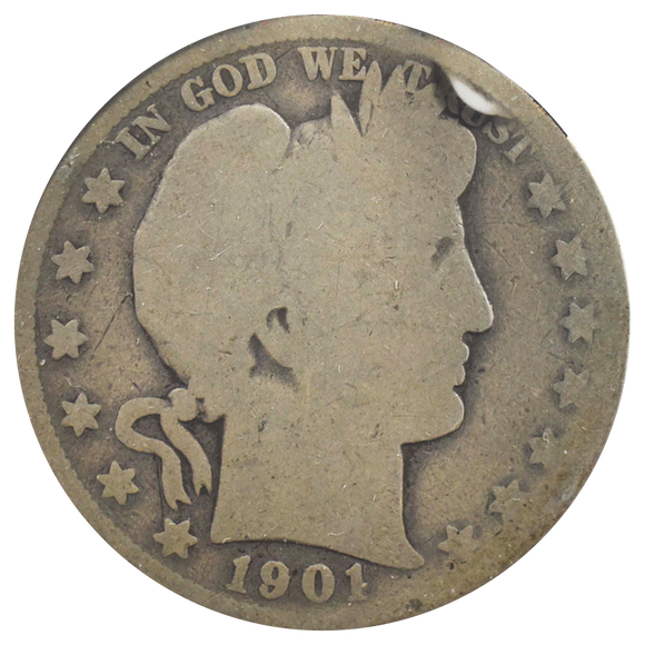 1901-S Barber Half Dollar (AG)