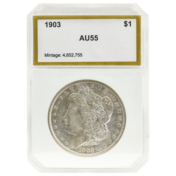 1903 AU55 Morgan Dollar PCI