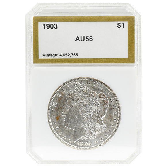 1903 AU58 Morgan Dollar PCI