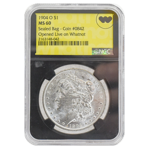 1904-O Morgan Dollar MS60 NGC