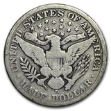 1907-D Barber Half Dollar - VG